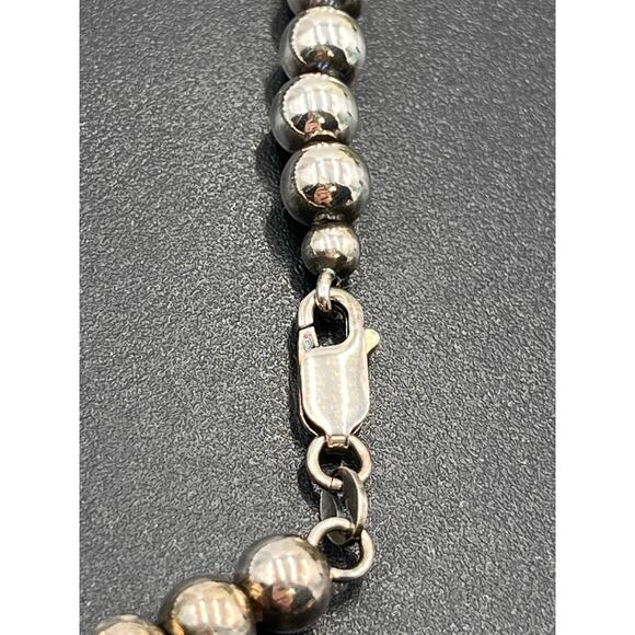 KARIZMA SPA KA 1722 Italy Sterling Silver 925 Beaded 5mm Ball Bracelet 7.5” - Picture 5 of 8
